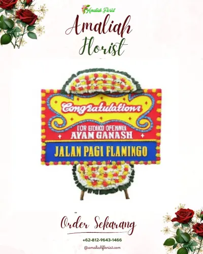 Bunga Papan Congratulation di Rengas Pulau